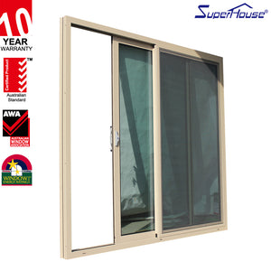Superhouse Thermal break double large glass aluminium sliding door , aluminium sliding door for meeting room