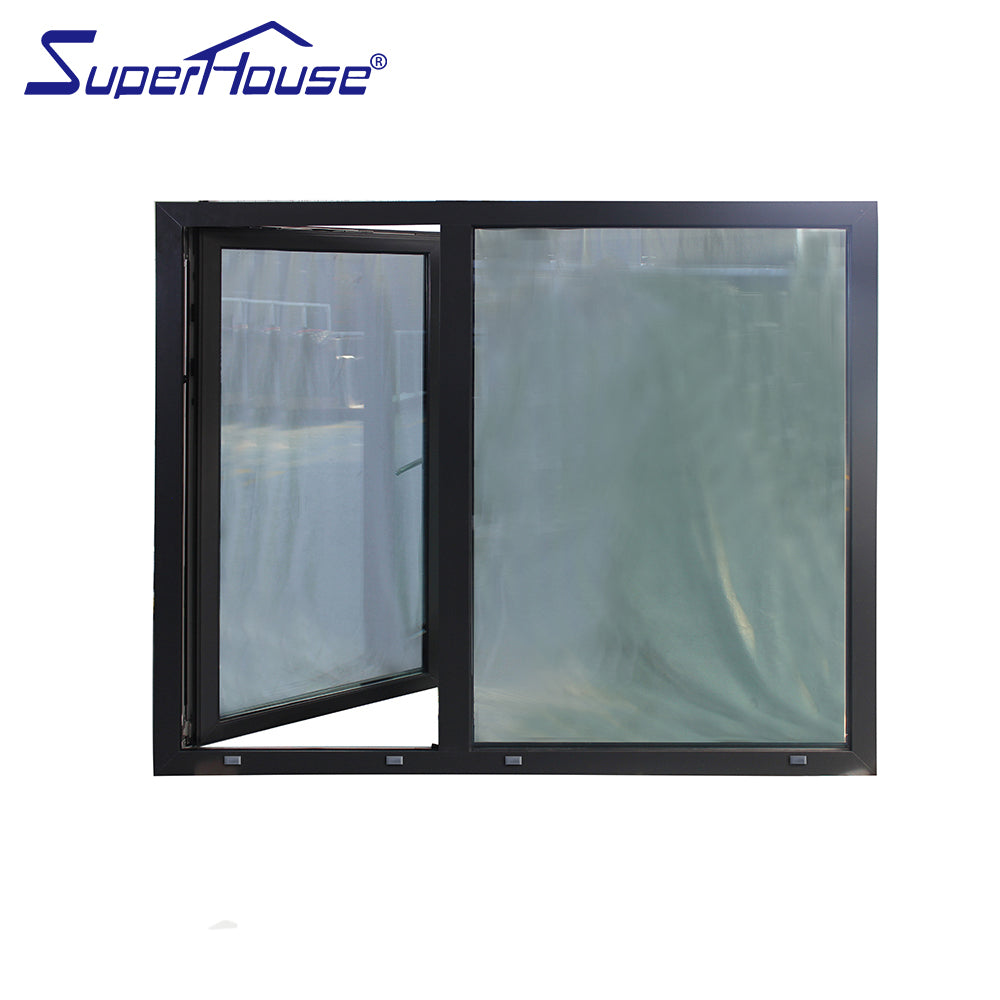 Superwu Thermal break double glazed Aluminum tilt and turn window modern window