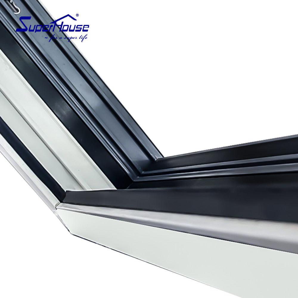 Superhouse Florida Approval FL23013 hurricane proof impact resistance aluminium awning windows on sell