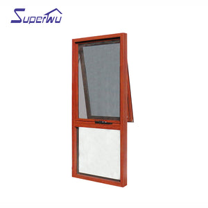 Superwu Customized Living Room Safe Design Aluminum Awning Windows