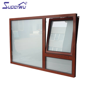 Superwu Hurrican proof Aluminum casement windows with Germany import handle and latch