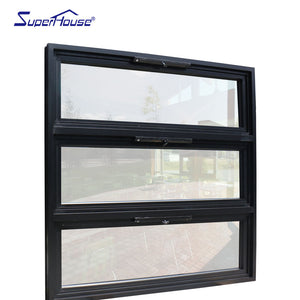 Superhouse triple pane aluminium awning window Australia standard