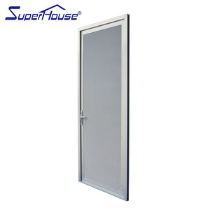 Superwu New design security mesh hinged door wholesale aluminum french door