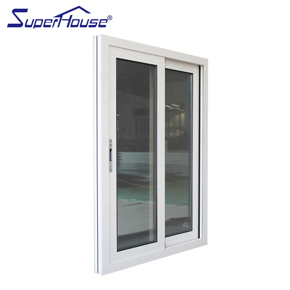 Superhouse Bahamas standard white color hurricane proof windows sliding window with reflective glass