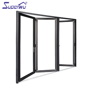 Superwu Australian standard new design high quality aluminium frame bi-folding door flyscreen available