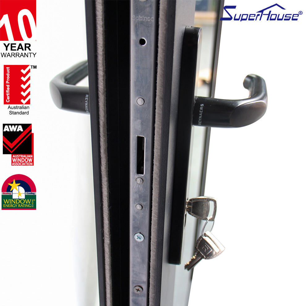 Superhouse European Design Aluminum Lift-Sliding Door Stoppable On Any Position Controlled By The Handle