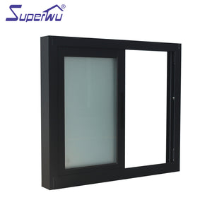 Superwu Aluminum sliding windows doors with mosquito screen for residential house