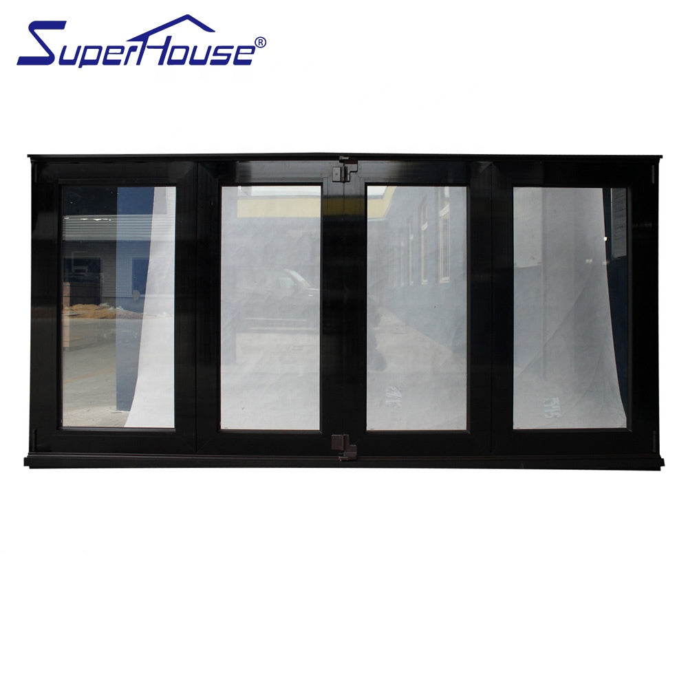 Superhouse Large panel thermal break aluminum folding window for house