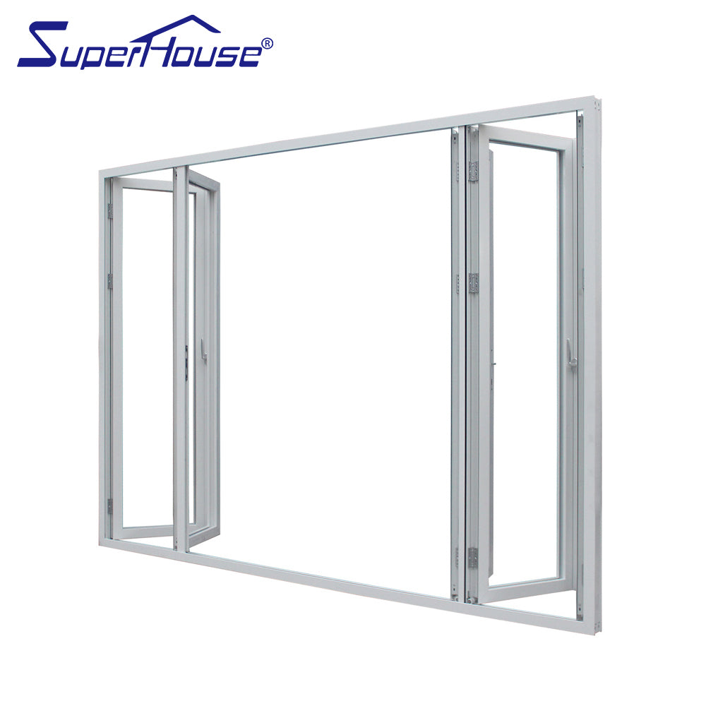 Superhouse Australian standard as2047 Certified Thermal Break exterior glass folding doors