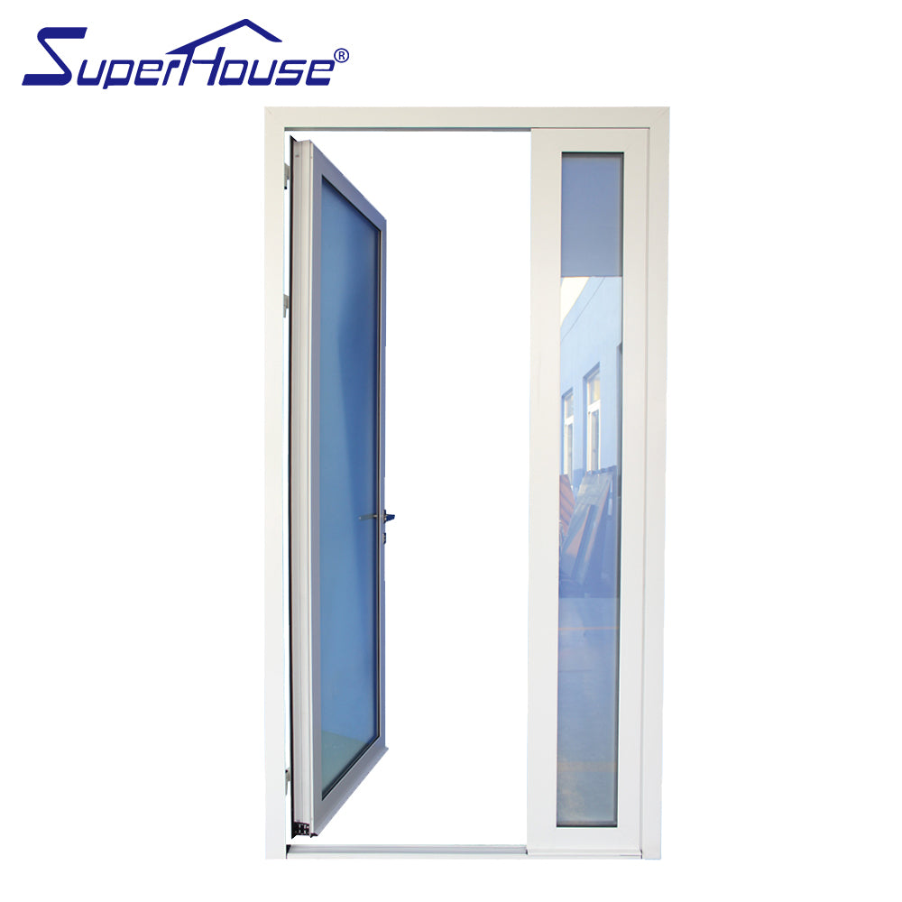 Superhouse AS2047 NFRC AAMA NAFS NOA standard thermal break double glass aluminium white french door