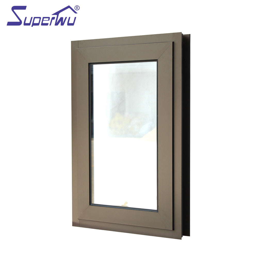 Superwu Manufacturer Double Glazing Proof Design Aluminum Type Thermal Break Windows Open Awning Windows