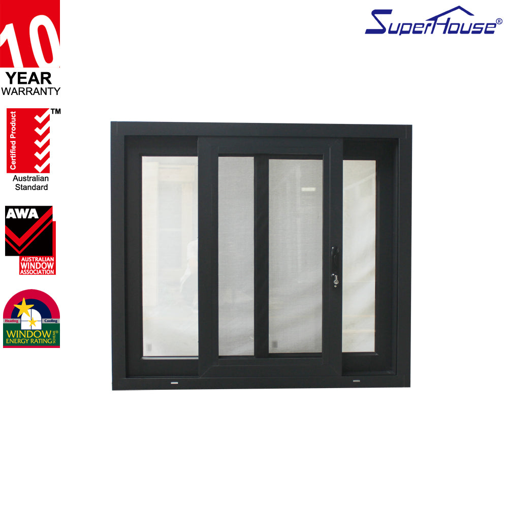 Superhouse double glazed aluminum sliding windows drawing window frame aluminium