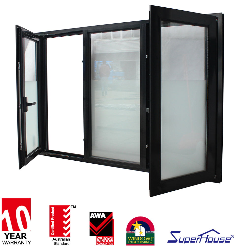 Superhouse Aluminum window frames sound proof casement window hot window design