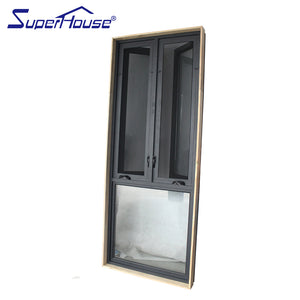 Superwu Modern design casement with fixed window windproof aluminum series window