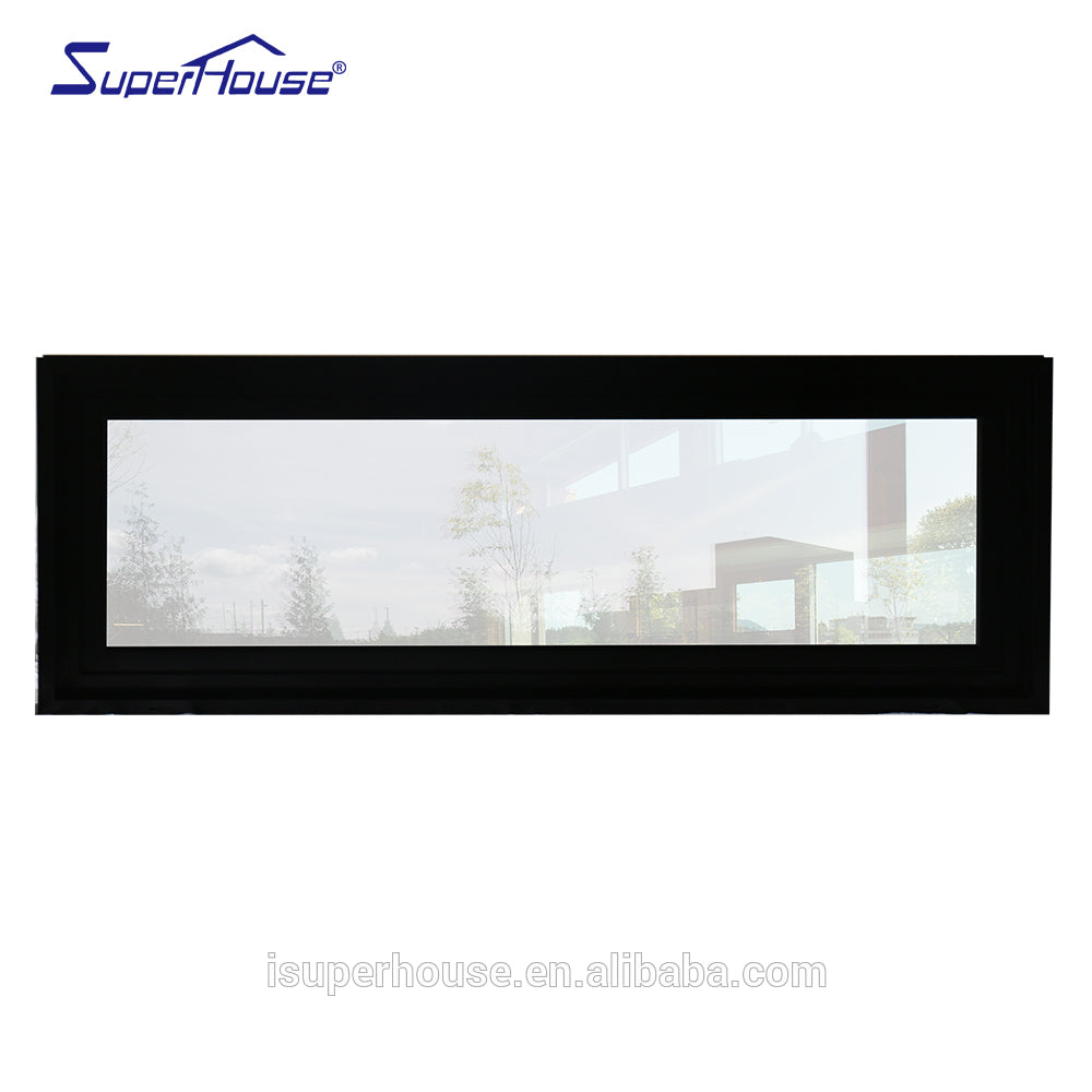 Superhouse Customized aluminium two sided color super color glass crank awning window