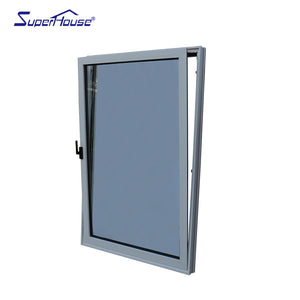 Superhouse Low E Tempered glass aluminum thermal break profile Tilt and Turn window wholesale