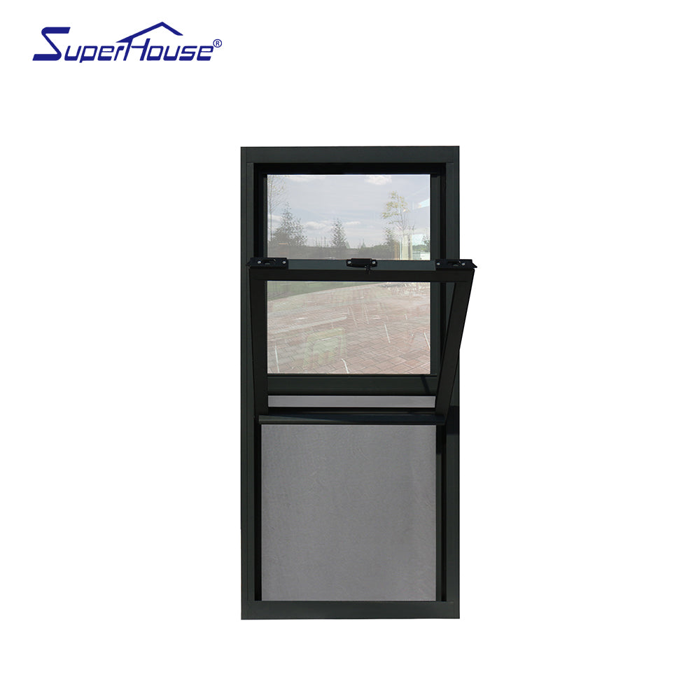 Superhouse 80 miu powder coating brown aluminium windows lift sliding windows with SS mesh