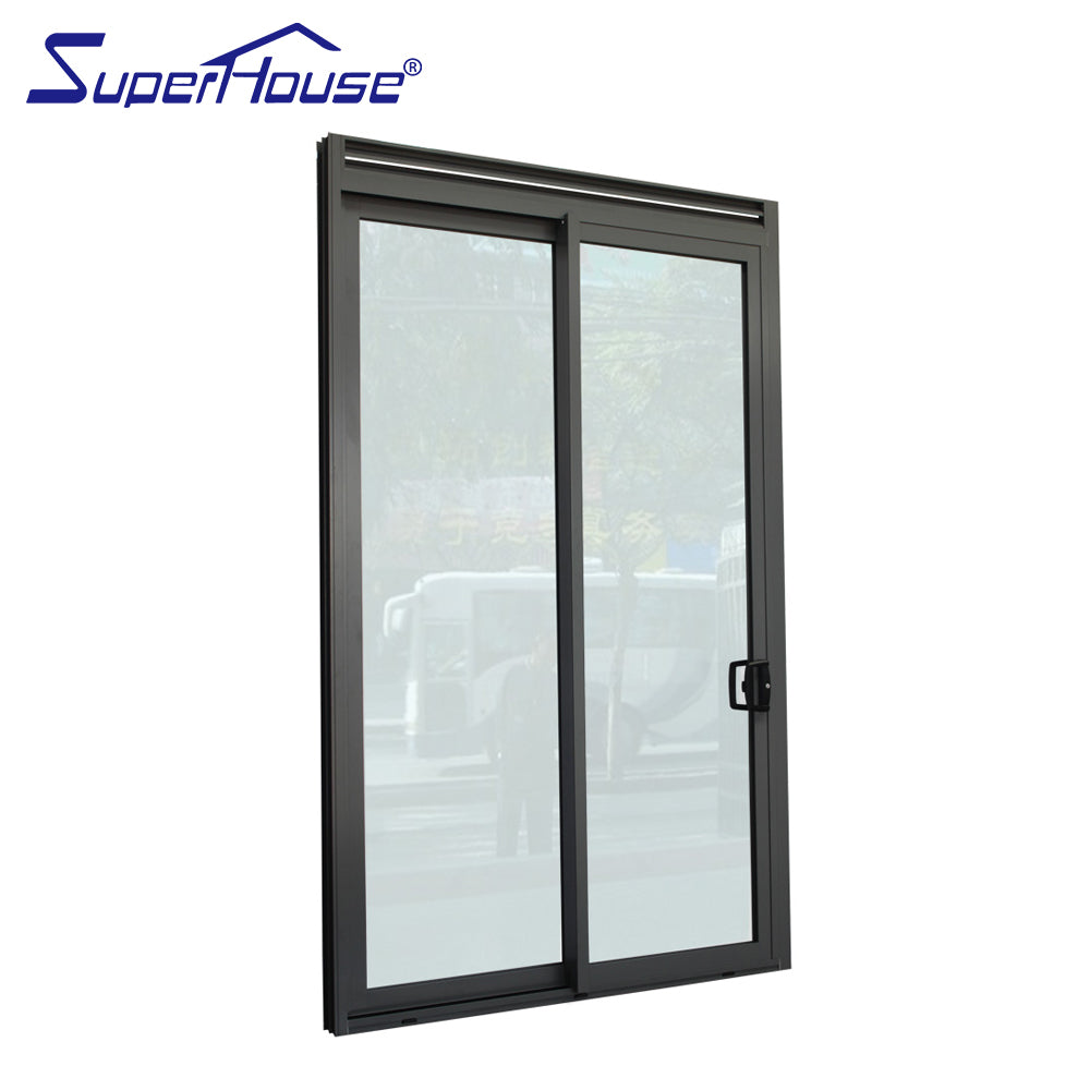 Superhouse Australia AS2047/AWA/AS1288 standard commercial system tempered glass aluminium toilet sliding door with trickle vent