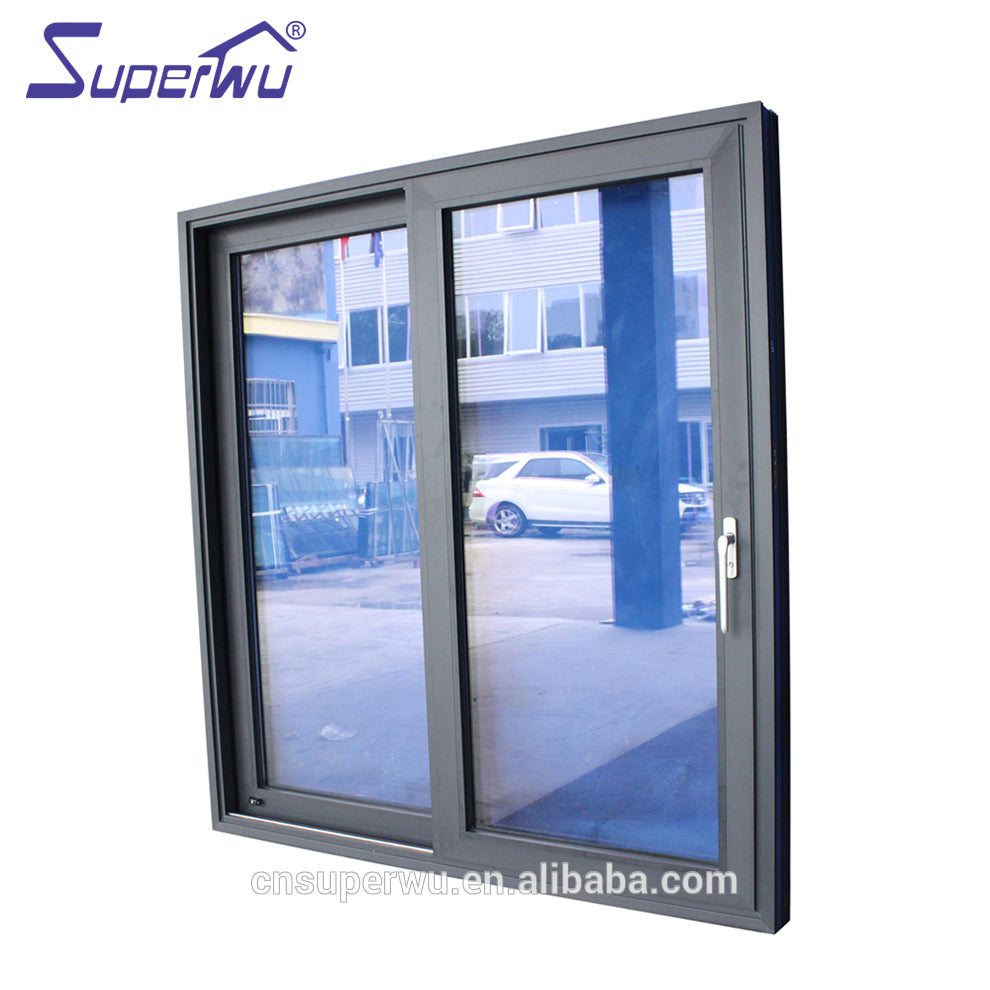 Superwu Factory direct price french door glass inserts fly screen floor to ceiling doors
