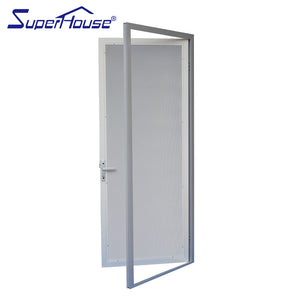 Superhouse Prevent mosquitoes used openable aluminium hinge doors fiberglass flyscreen door