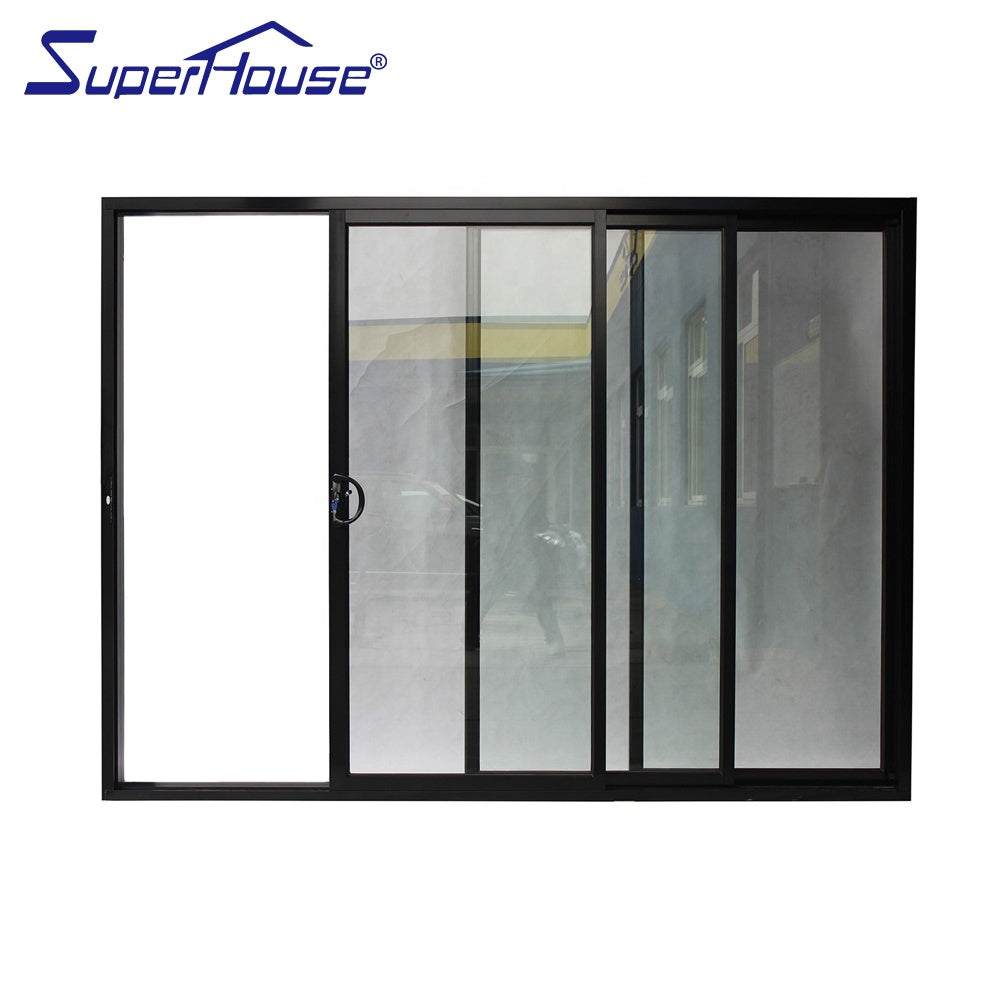 Superhouse Australia AS2047 standard high quality D2015 powder coating soundproof sliding stacker door for house