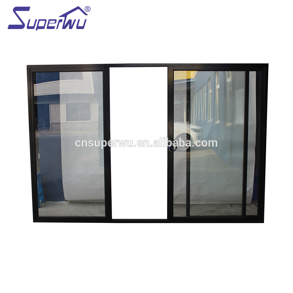 Superwu High quality factory glass pocket doors with exterior commercial fiberglass price