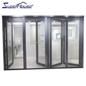 Superhouse Folding door american thermal break aluminium alloy patio doors prices