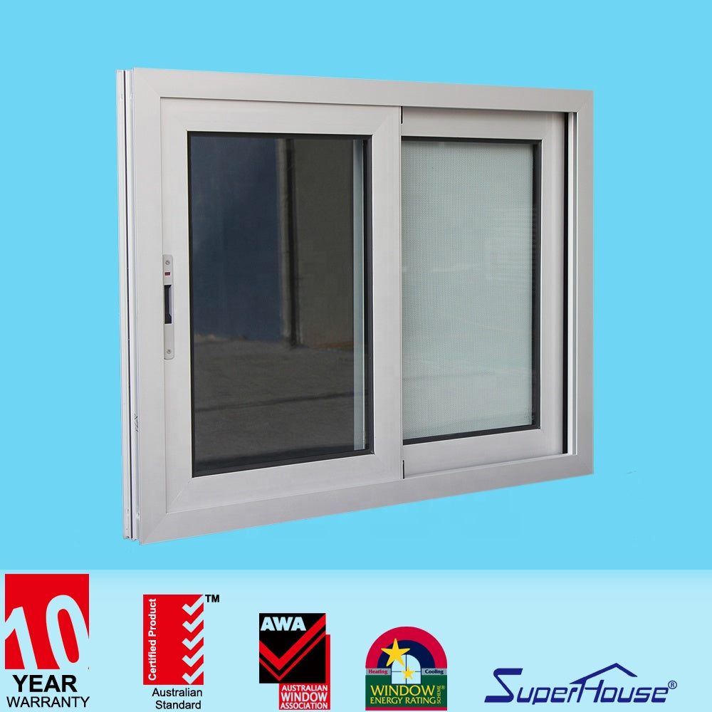 Superhouse Australia standard Container House use powder coating white color sliding window with mosquito net