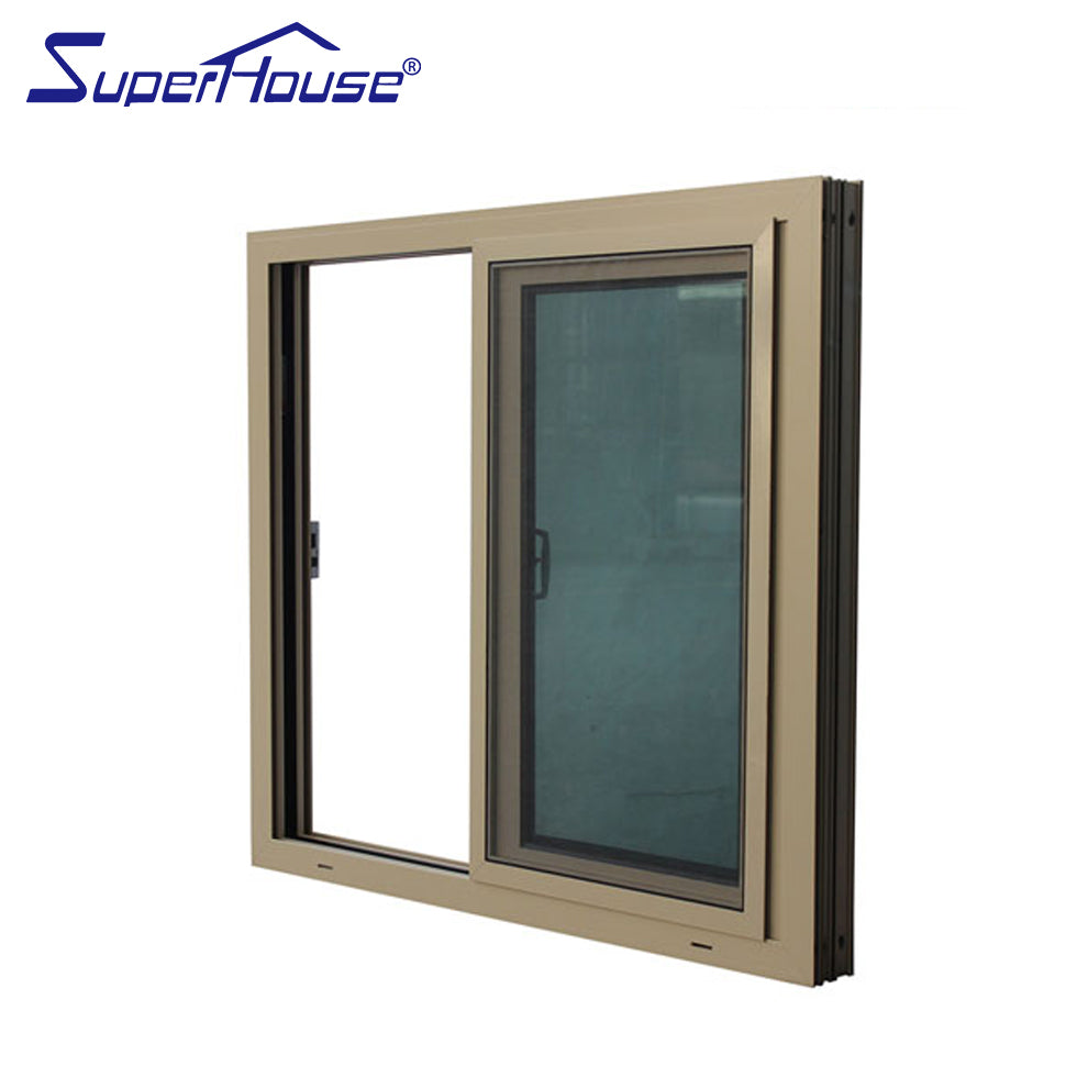 Superhouse AS2047 thermo break aluminum profile sliding window with insulating glass