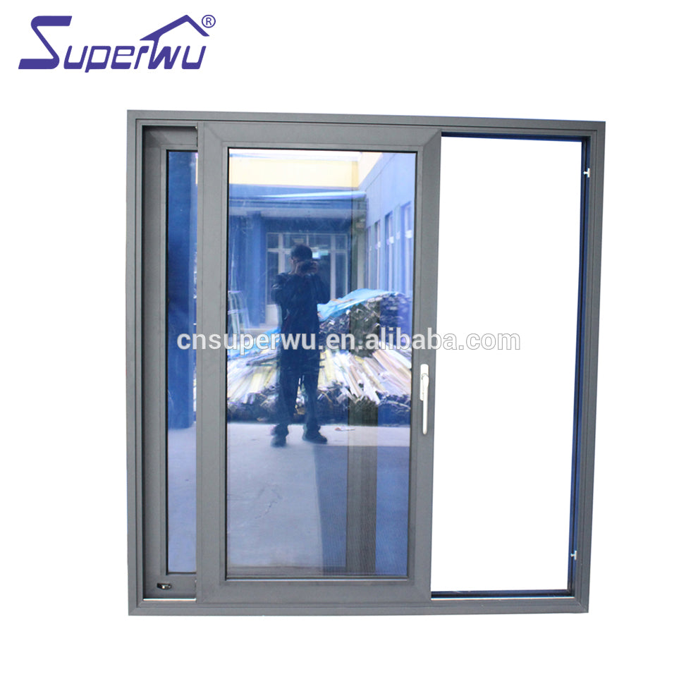 Superwu Best selling products aluminium door grill 3 panel sliding closet doors french