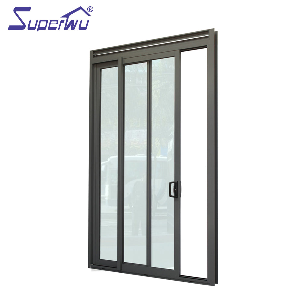 Superwu Best selling products aluminium door grill 3 panel sliding closet doors french