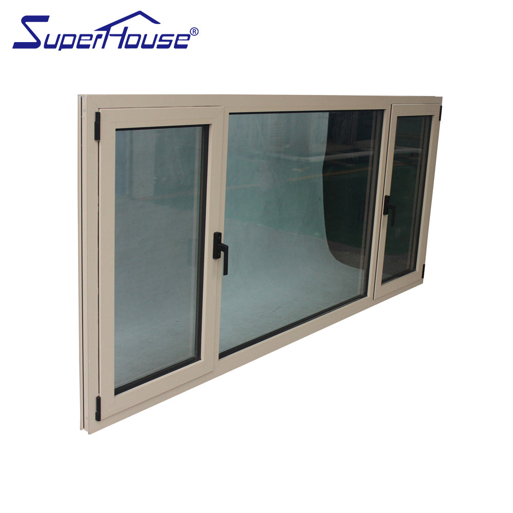 Superhouse EU USA Australia market fire rated aluminum tilt turn window with stainless steel flynet