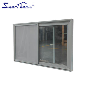 Superhouse aluminium frame sliding glass window with mosquito net sliding window