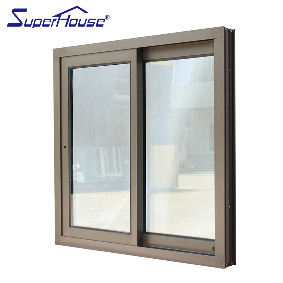 Superhouse high quality customized color aluminum tempered glass sliding window