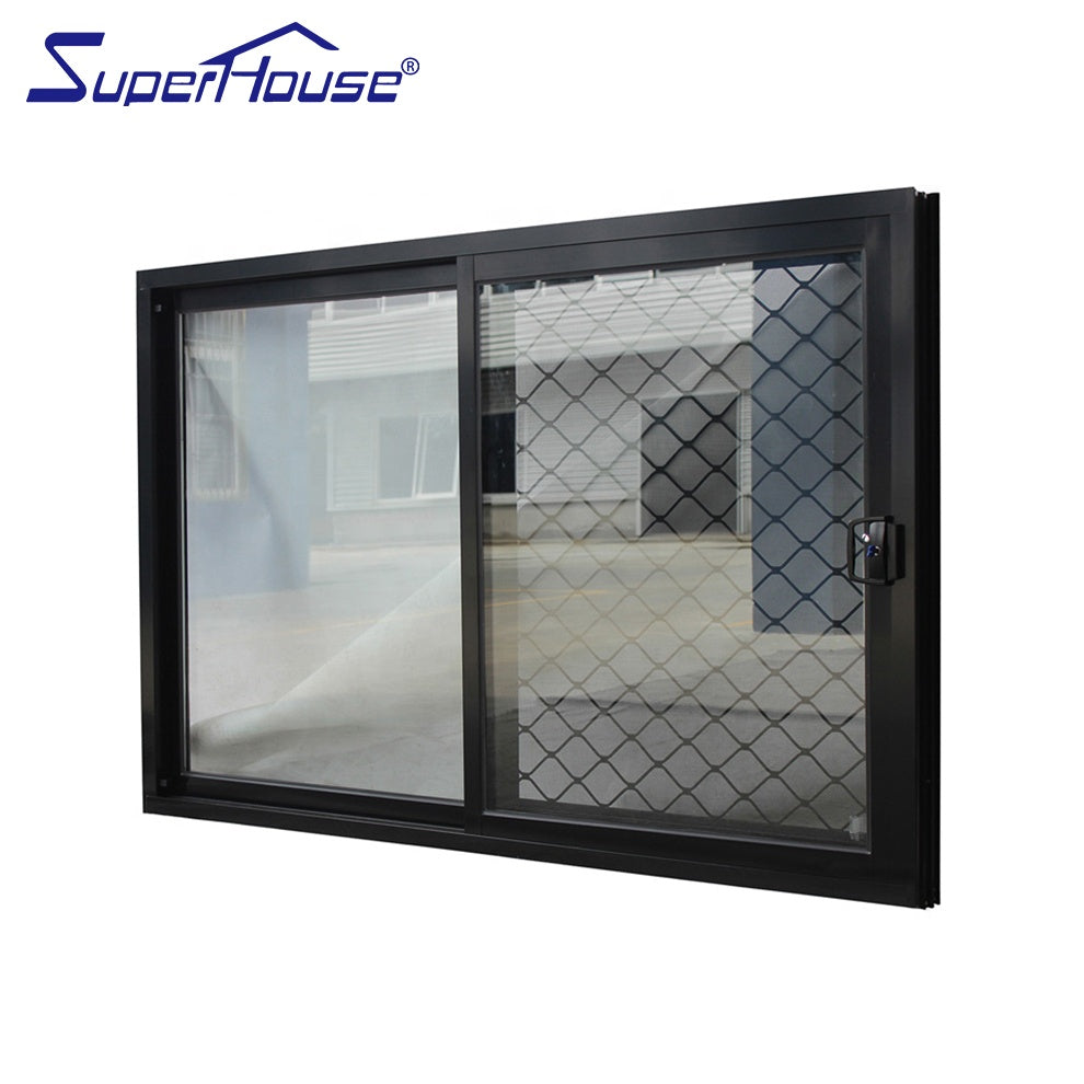 Superhouse EU USA Australia market hot sale anti theft sliding window with stainless steel flynet