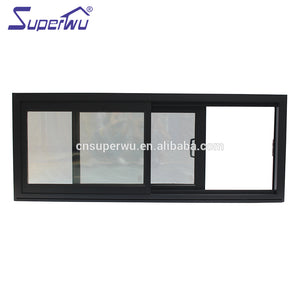 Superwu Hot sale factory direct triple sliding window aluminum framed double glazed safety glass with Bestar Price