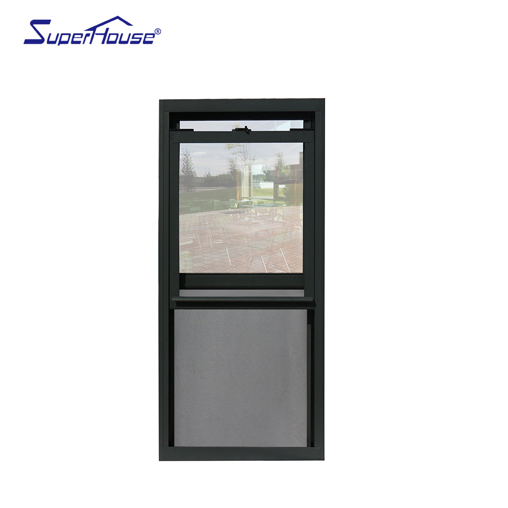 Superhouse 80 miu powder coating brown aluminium windows lift sliding windows with SS mesh