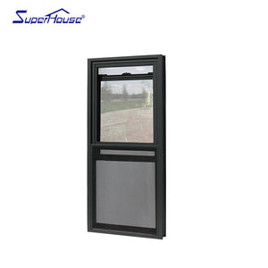 Superhouse 80 miu powder coating brown aluminium windows lift sliding windows with SS mesh