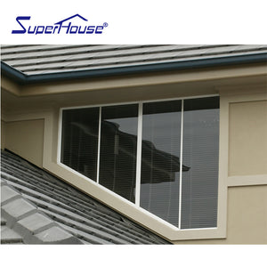 Superhouse Storm resistant impact proof windows customized shaped aluminium windows