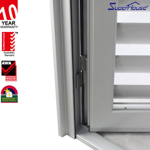 Suerhouse Superhouse Classic O-type blinds aluminium louver door with Door Corning silicon sealant