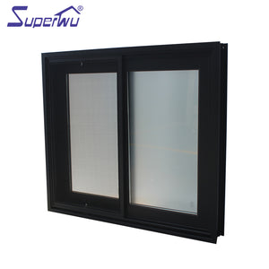 Superwu Factory Hot Sales zambia aluminum sliding window price balcony glass unbreakable with cheap