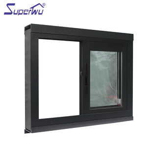 Superwu High Quality Wholesale Custom Cheap horizontal sliding service window track system folding Made In China Low Price