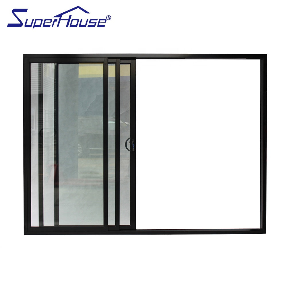 Superhouse Australia standard energy rating black sliding glass stacker door with 3 panel 6 panel