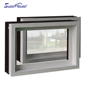 Superhouse Picture view tempered glass fixed window and curtain wall