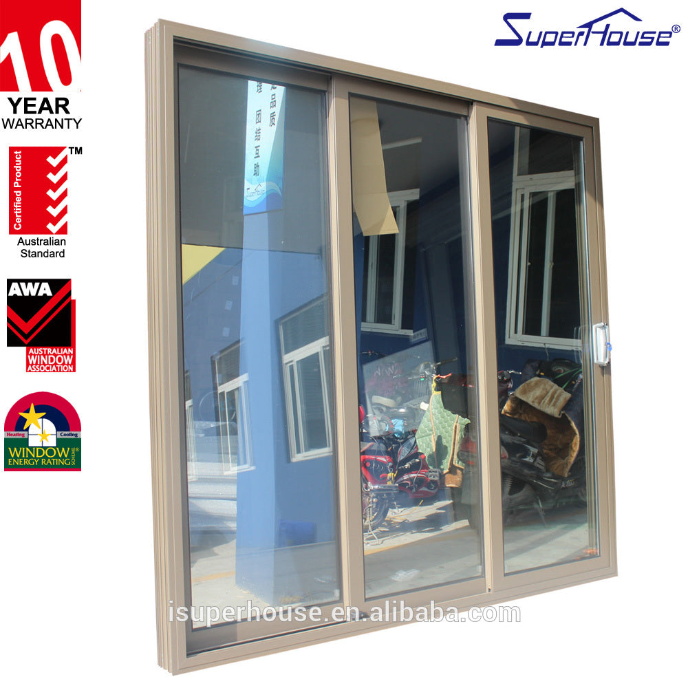 Suerhouse Australian standard As2047 thermal insulated sliding door for restaurant building