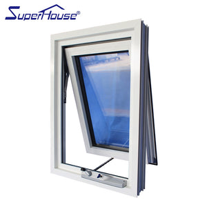Superhouse hurricane proof design wind aluminium glass awning window
