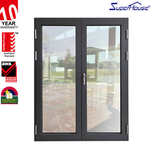 Superwu China supplier energy saving modern designs frosted glass cheap interior casement doors