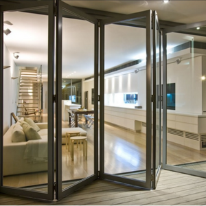 Superhouse High quality aluminium thermal break bi-folding glass door