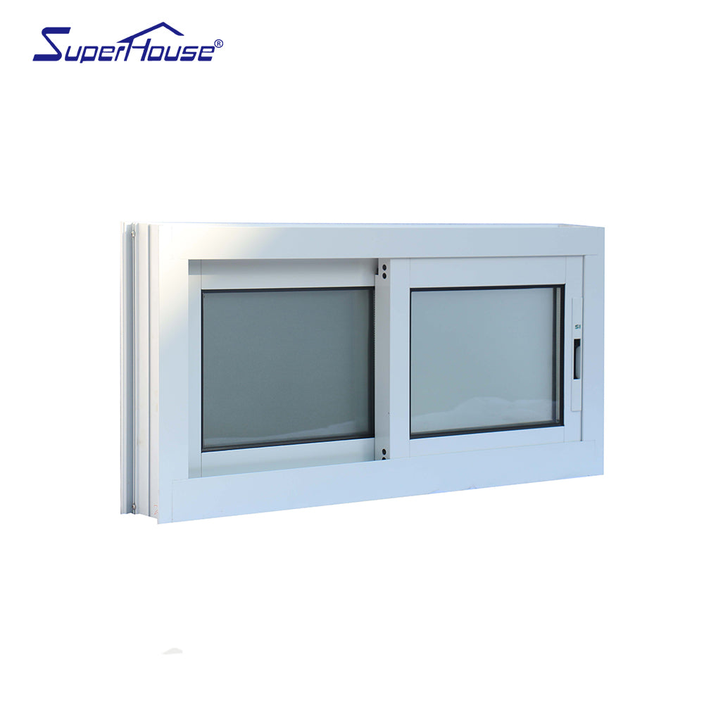 Superhouse small bathroom aluminium sliding frosted glazing window
