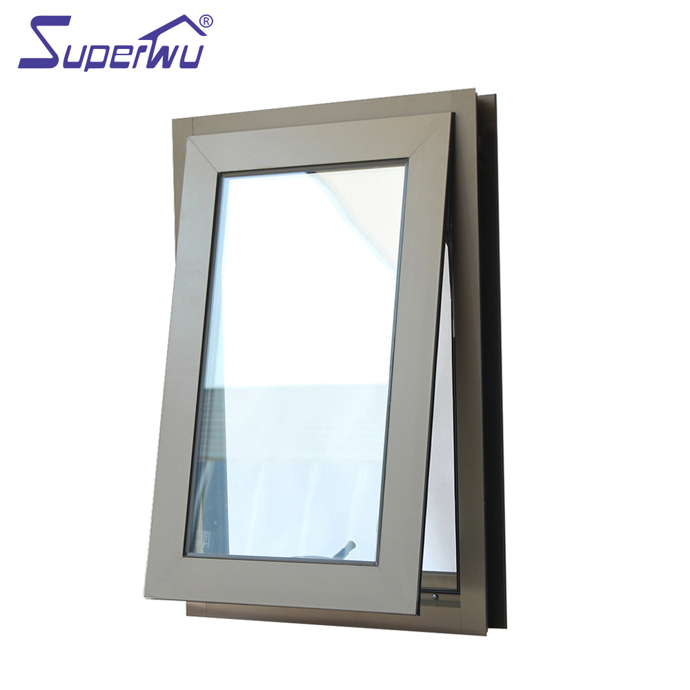 Superwu Florida approval low-E glass water proof awing window for villa